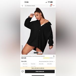 oversized button corduroy coat